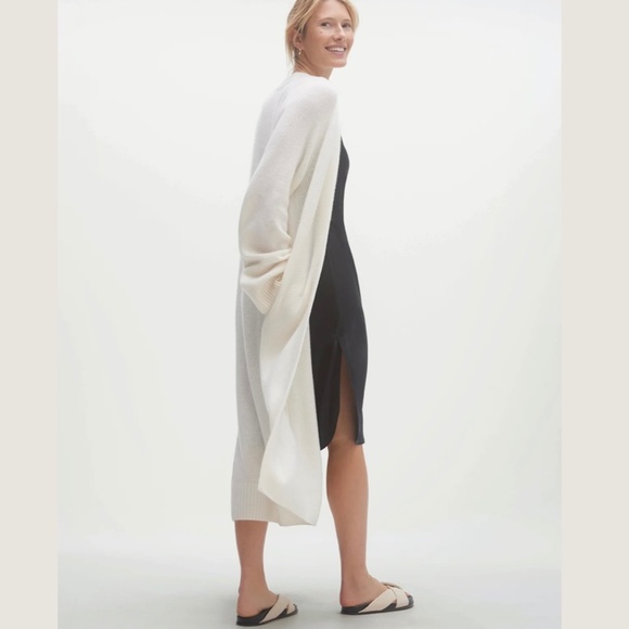 Naked Cashmere Makena Longline Ecru White Cashmere Cardigan, Size M - Picture 2 of 16